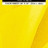 Hedvábný papír žlutý 10ks 51cm x 66cm